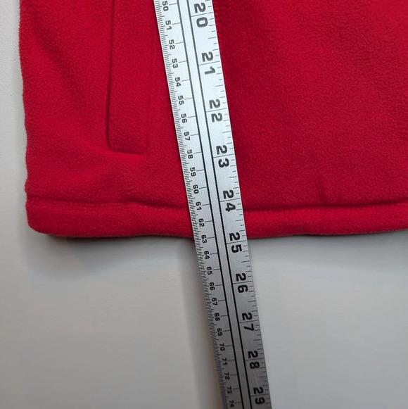 Calvin Klein Performance Activewear Red Fleece Zip Up Vest Size  Woman Medium - Picture 11 of 11